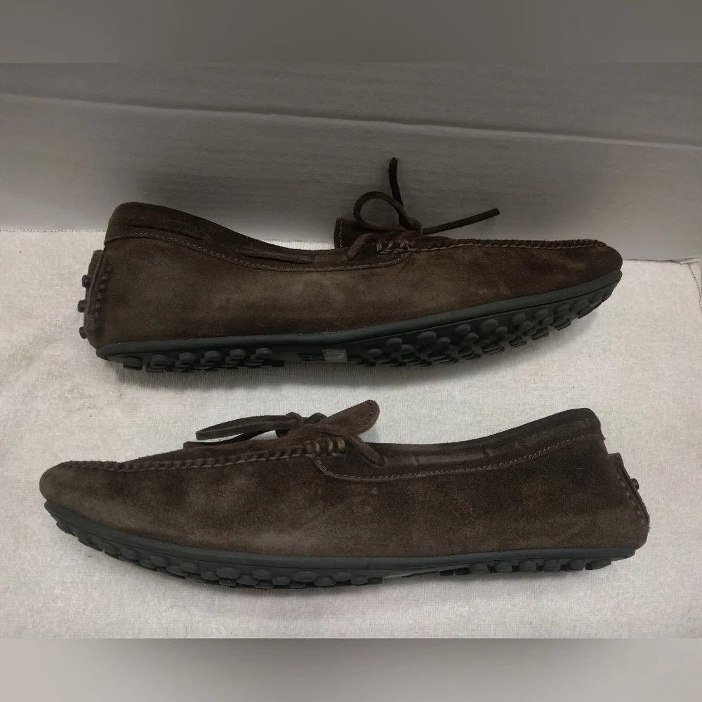 FRYE Allen moccasine suede #12 - Picture 8 of 11